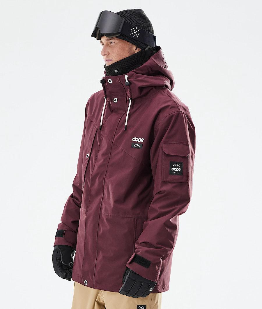 Men's Dope Adept 2021 Ski Jacket Burgundy USA | QYBKS-2419