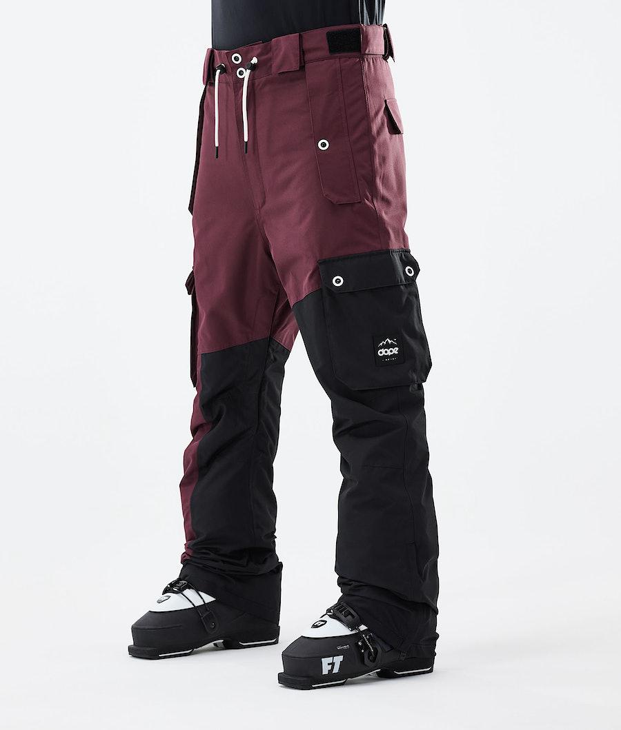 Men's Dope Adept 2021 Ski Pants Burgundy/Black USA | OWFHS-3098