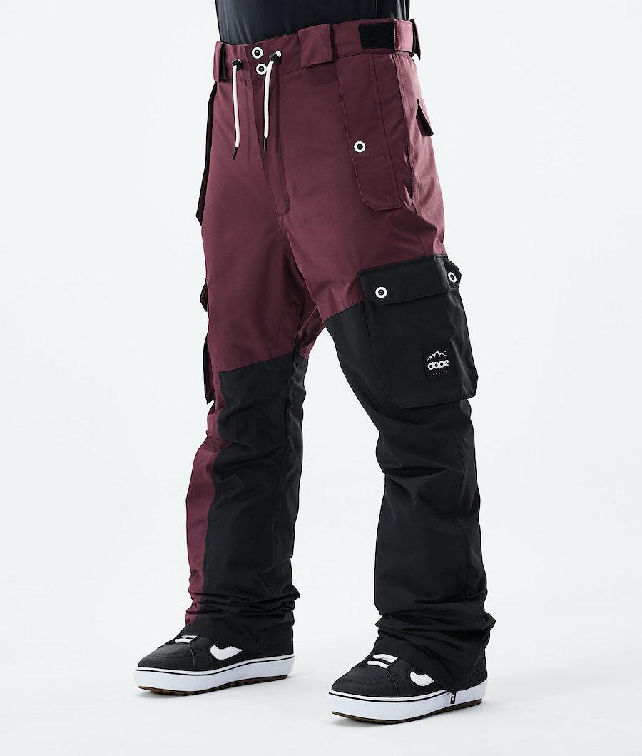 Men's Dope Adept 2021 Snowboard Pants Burgundy/Black USA | EHCLS-9035