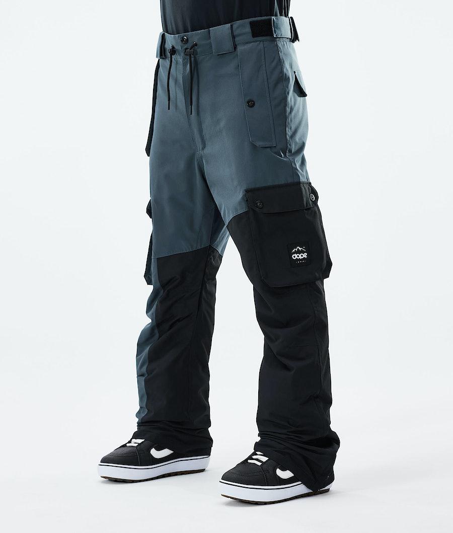 Men's Dope Adept 2021 Snowboard Pants Metal Blue/Black USA | QEDHO-2697