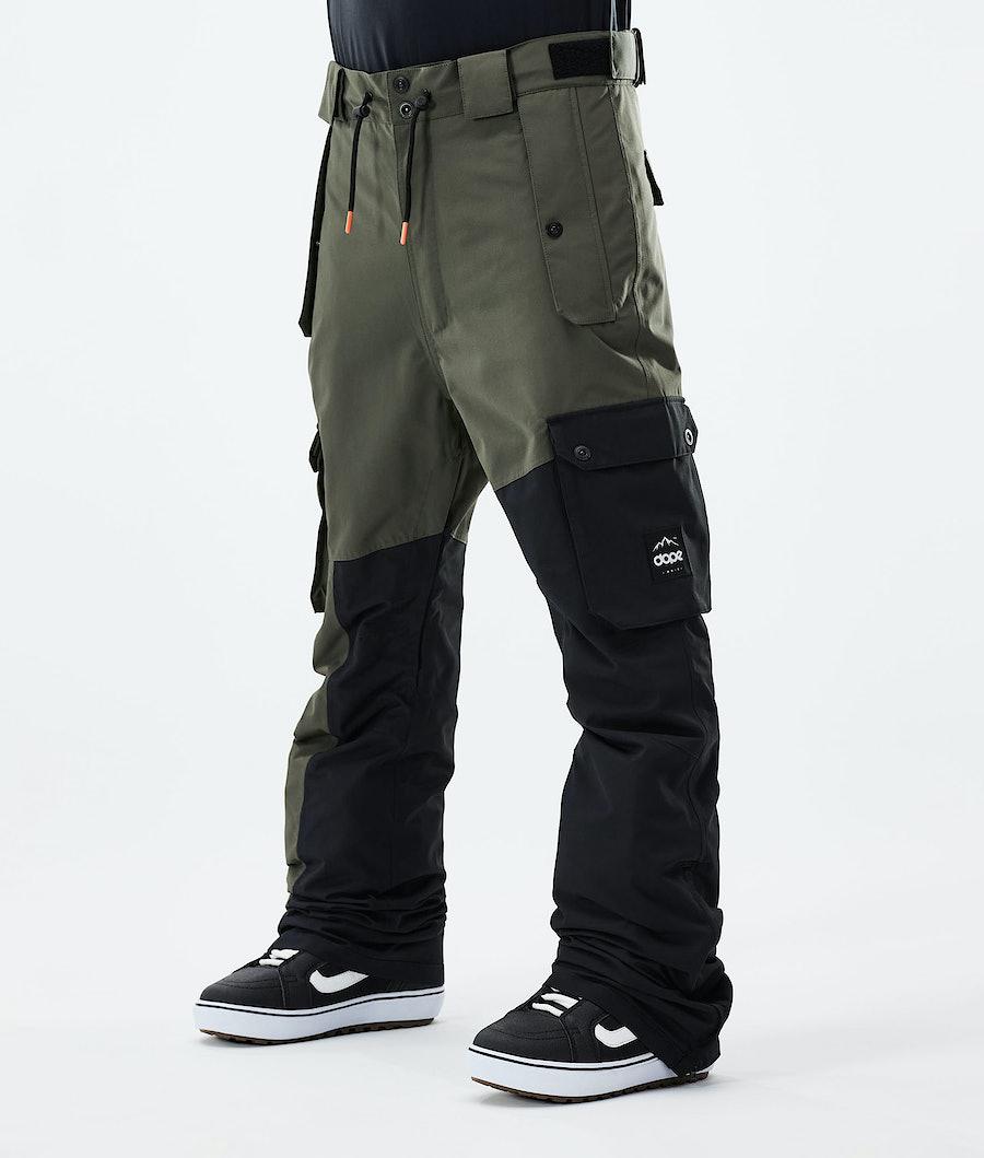 Men's Dope Adept 2021 Snowboard Pants Olive Green/Black USA | JKFTU-0597