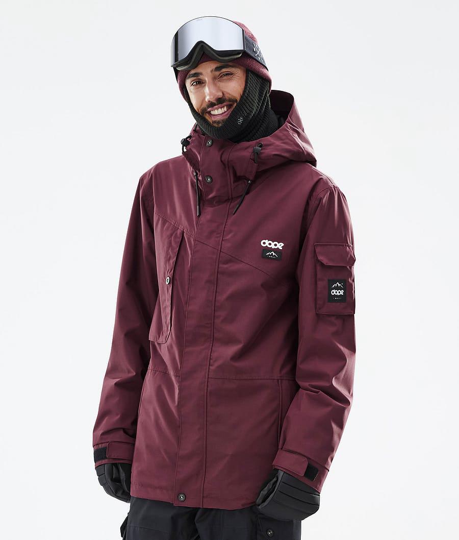 Men's Dope Adept Ski Jacket Don Burgundy USA | FBJMG-9042