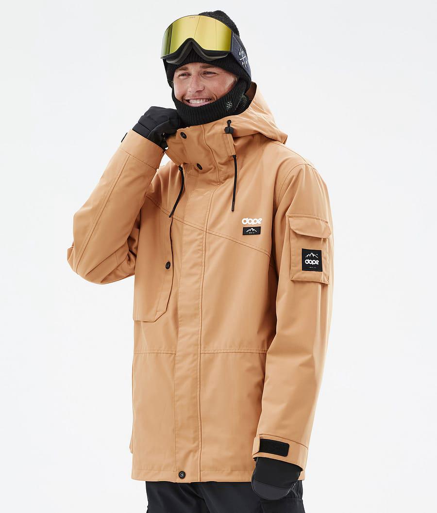 Men's Dope Adept Ski Jacket Khaki Yellow USA | BOAQJ-0846