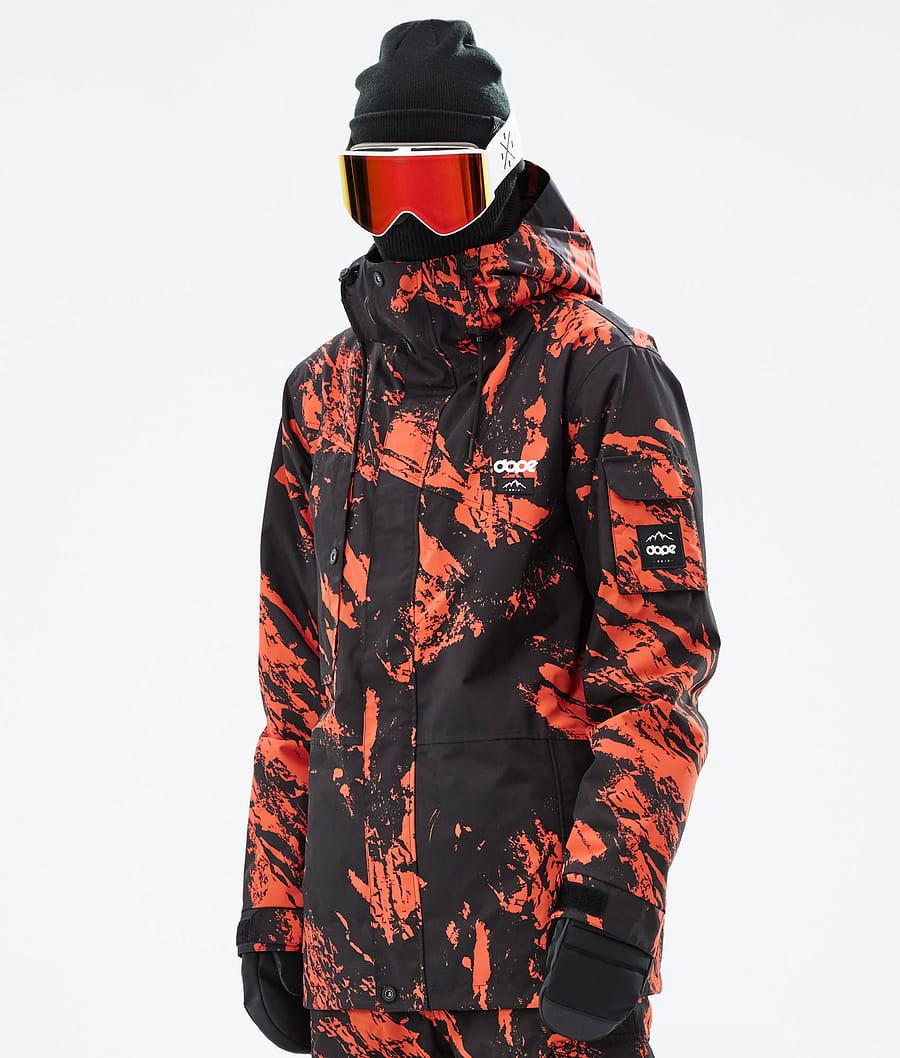 Men's Dope Adept Ski Jacket Paint Orange USA | AQCKS-5624