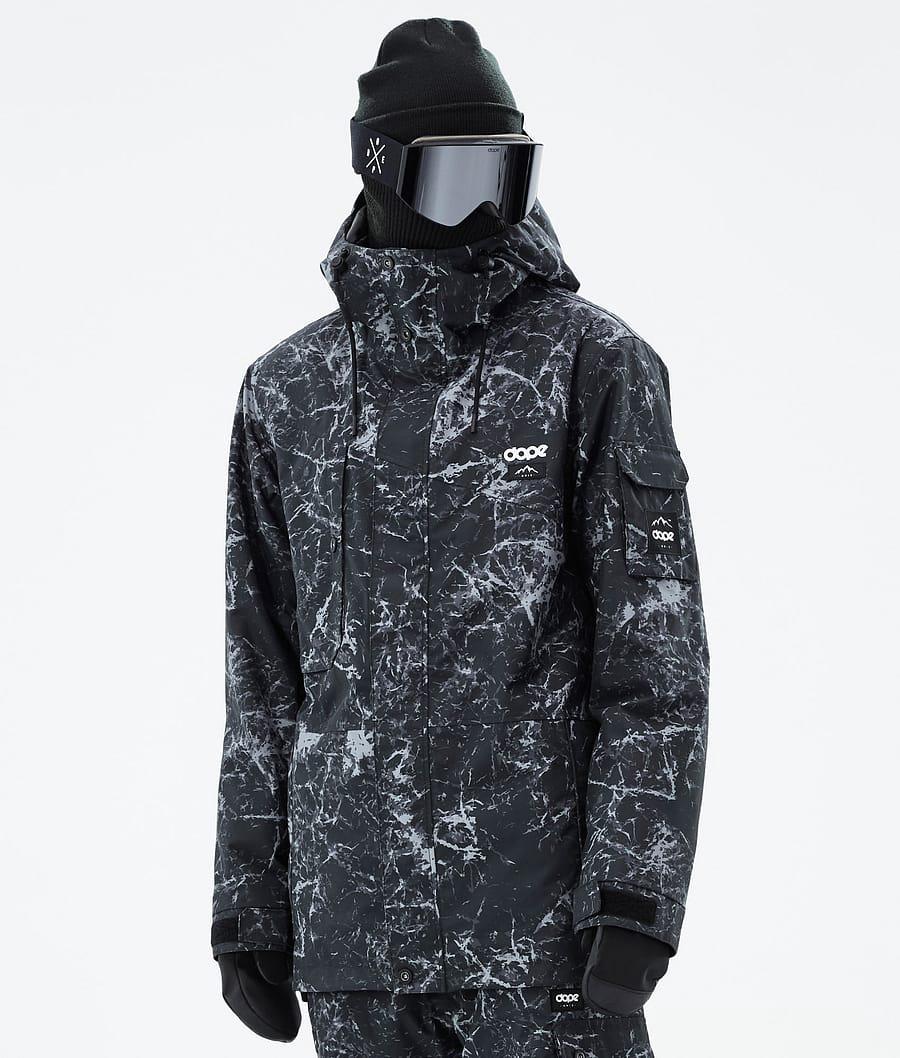 Men's Dope Adept Ski Jacket Rock Black USA | RNQAD-0514