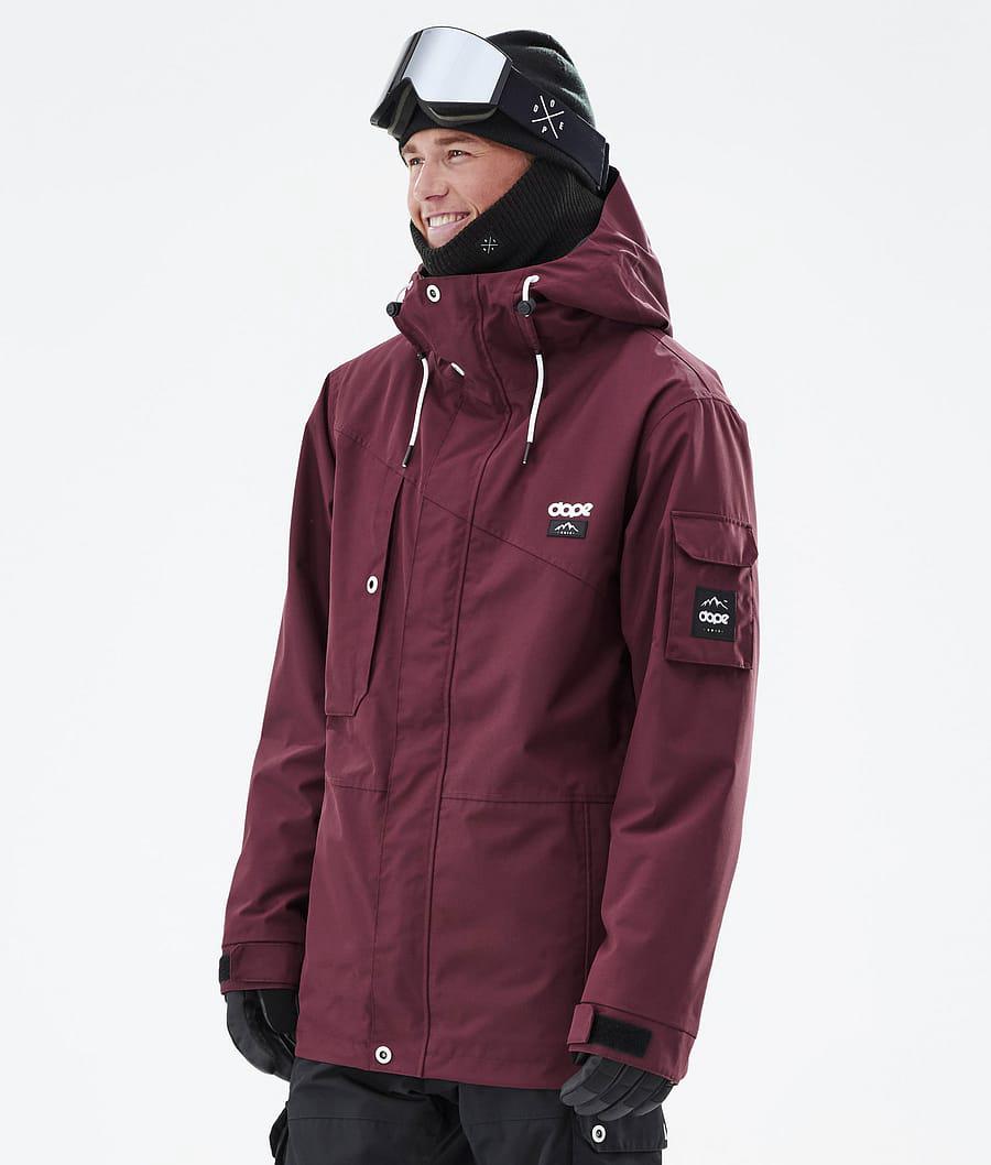 Men's Dope Adept Snowboard Jacket Burgundy USA | MGLRB-0781