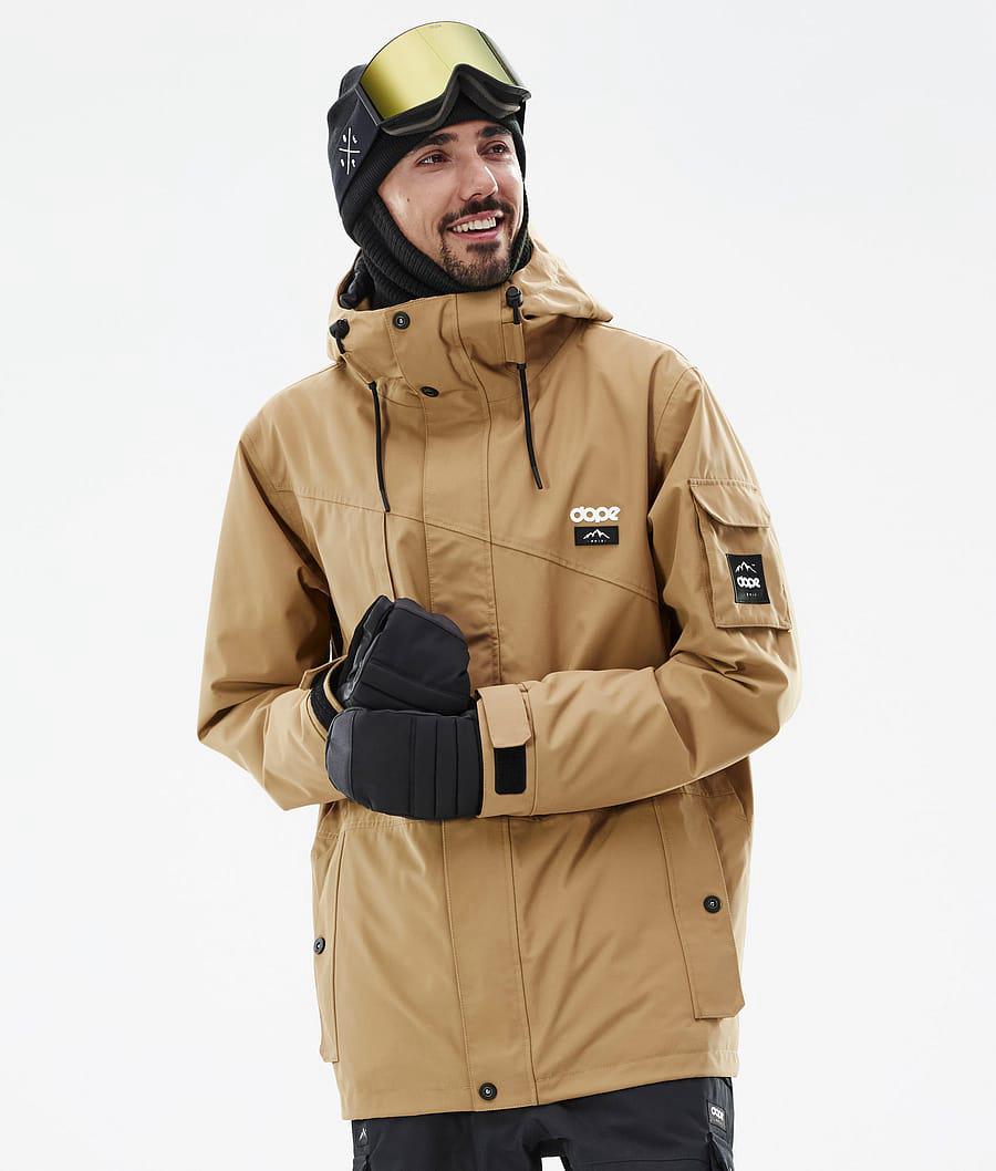 Men's Dope Adept Snowboard Jacket Gold USA | SXTYG-2041