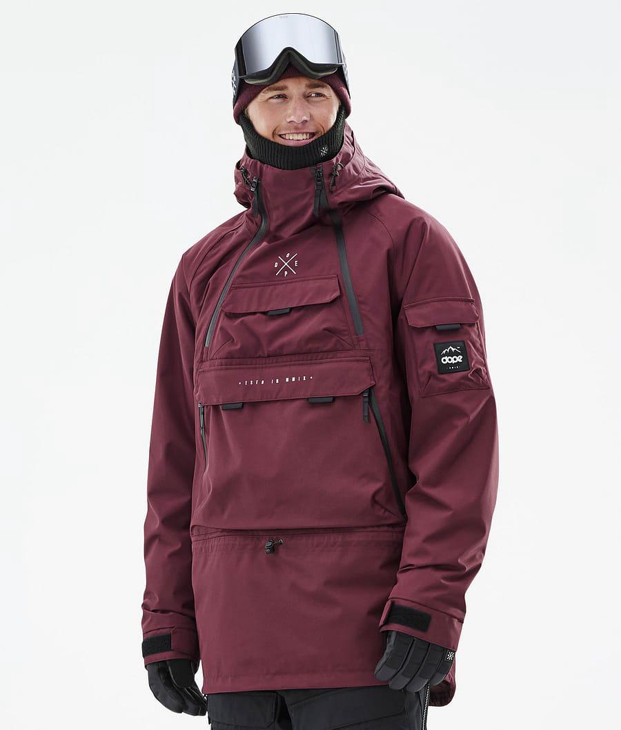 Men's Dope Akin Ski Jacket Burgundy USA | COTAS-7351