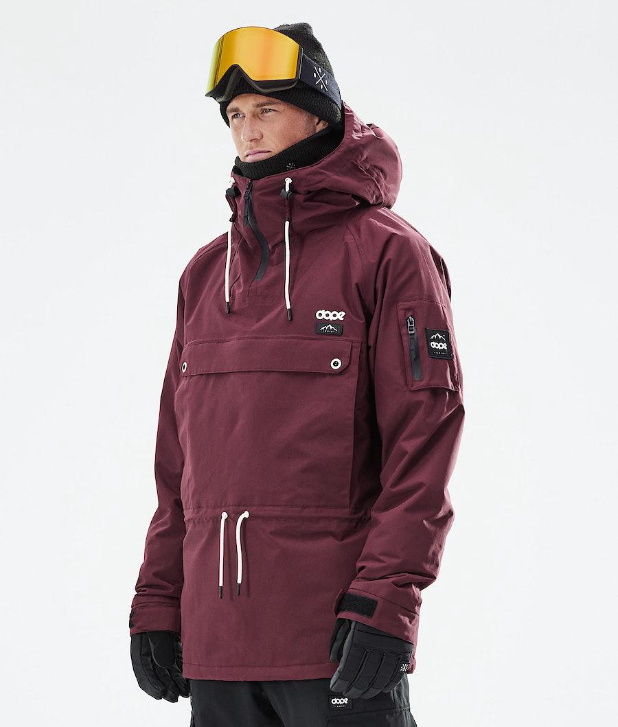 Men's Dope Annok 2021 Snowboard Jacket Burgundy USA | QDTGY-8639