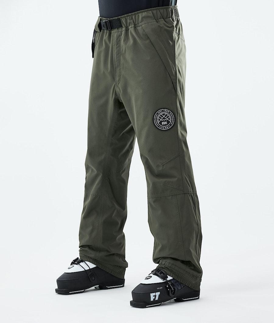 Men's Dope Blizzard 2021 Ski Pants Olive Green USA | BPXZI-6053