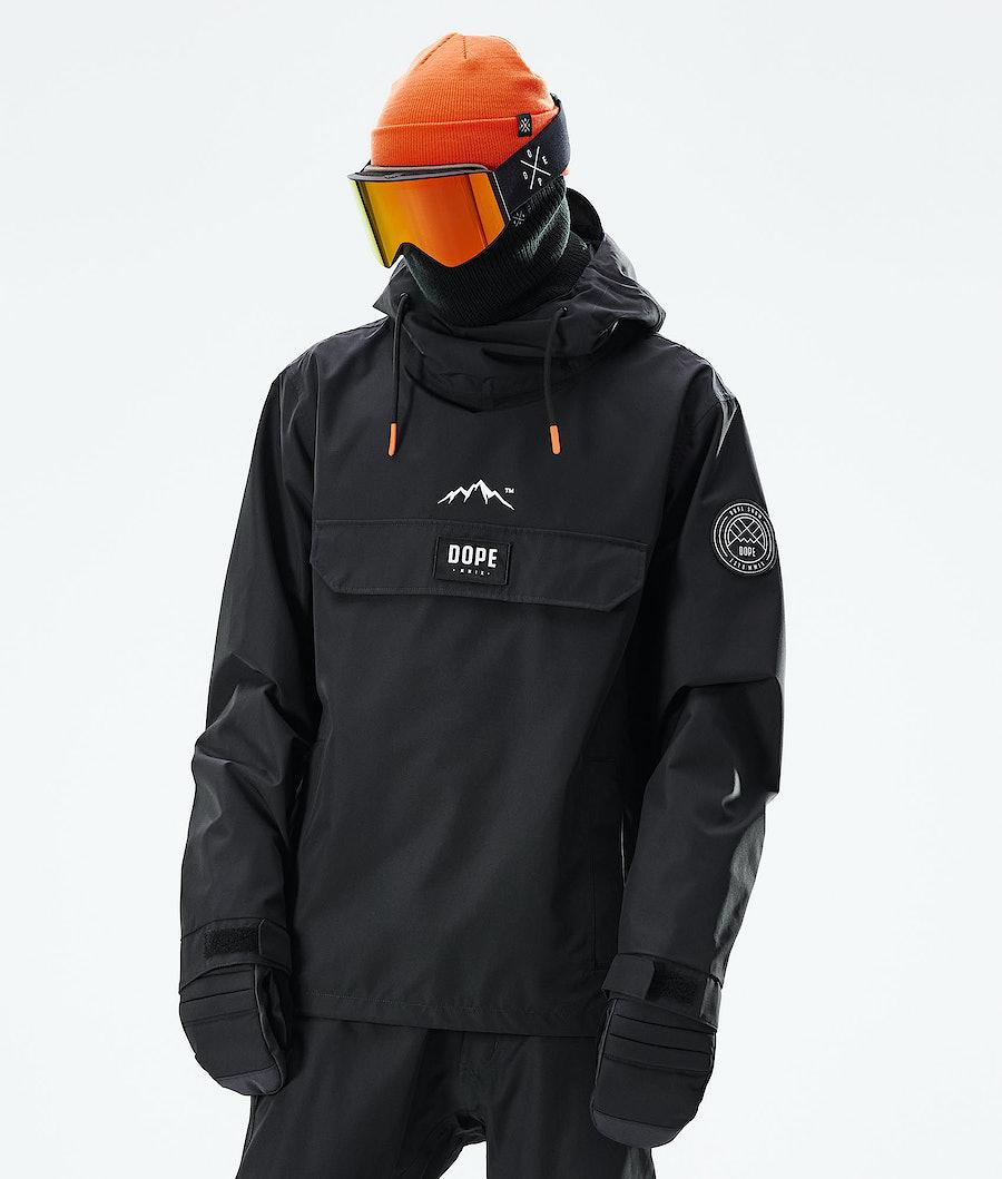 Men's Dope Blizzard 2021 Snowboard Jacket Black USA | OTVCF-5604