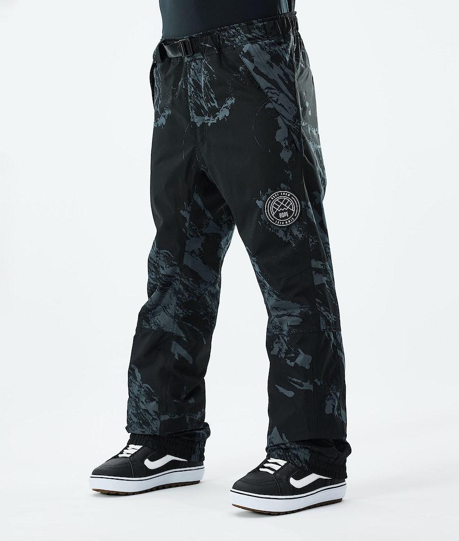 Men's Dope Blizzard 2021 Snowboard Pants Paint Metal Blue USA | AINTE-7095