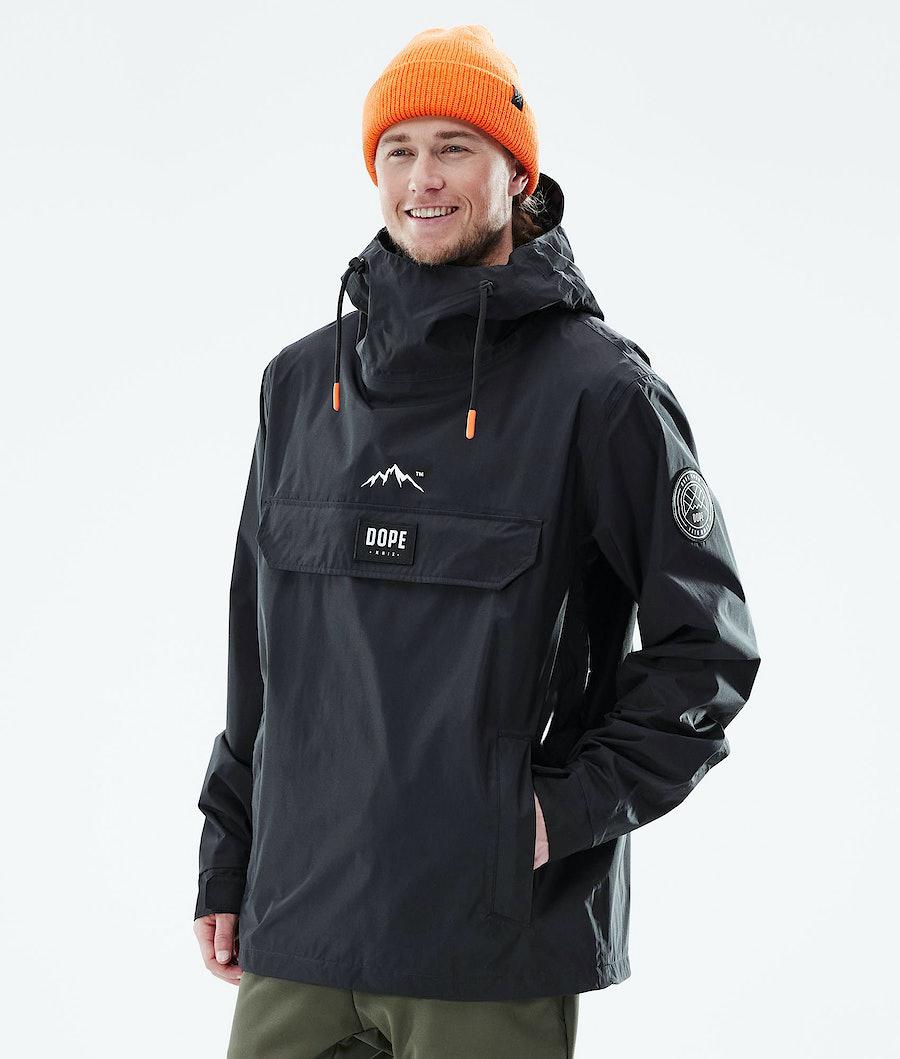 Men's Dope Blizzard Light Outdoor Jacket Black USA | AOKHG-1698