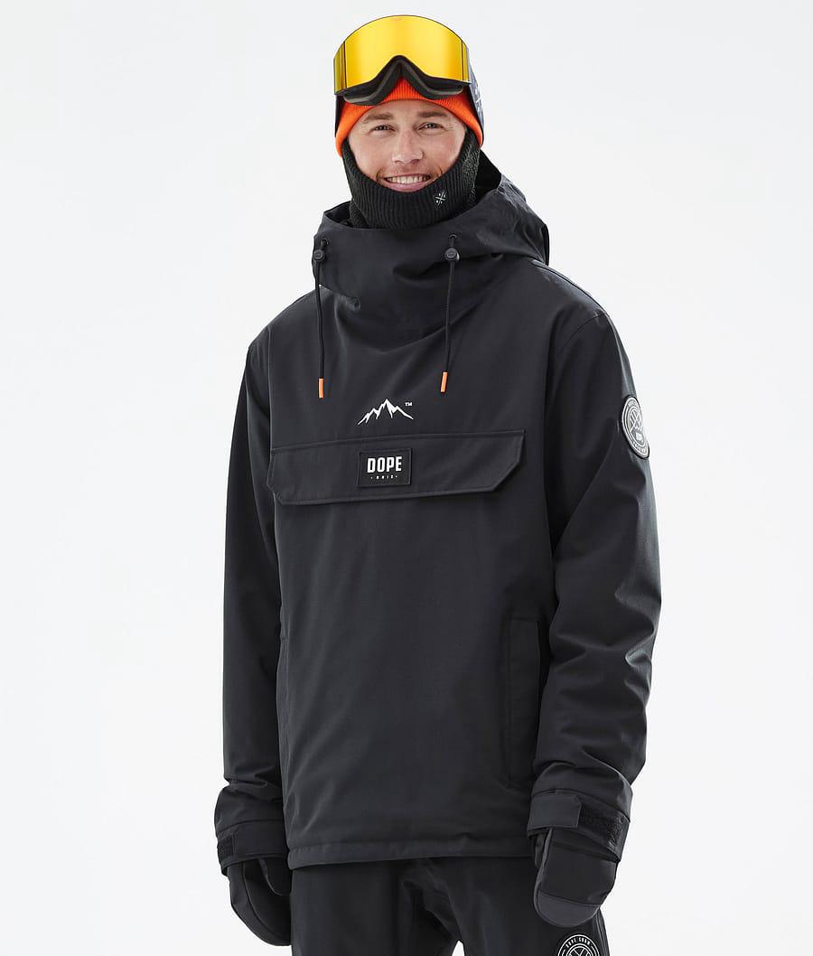 Men's Dope Blizzard Ski Jacket Black USA | EXMHY-7836