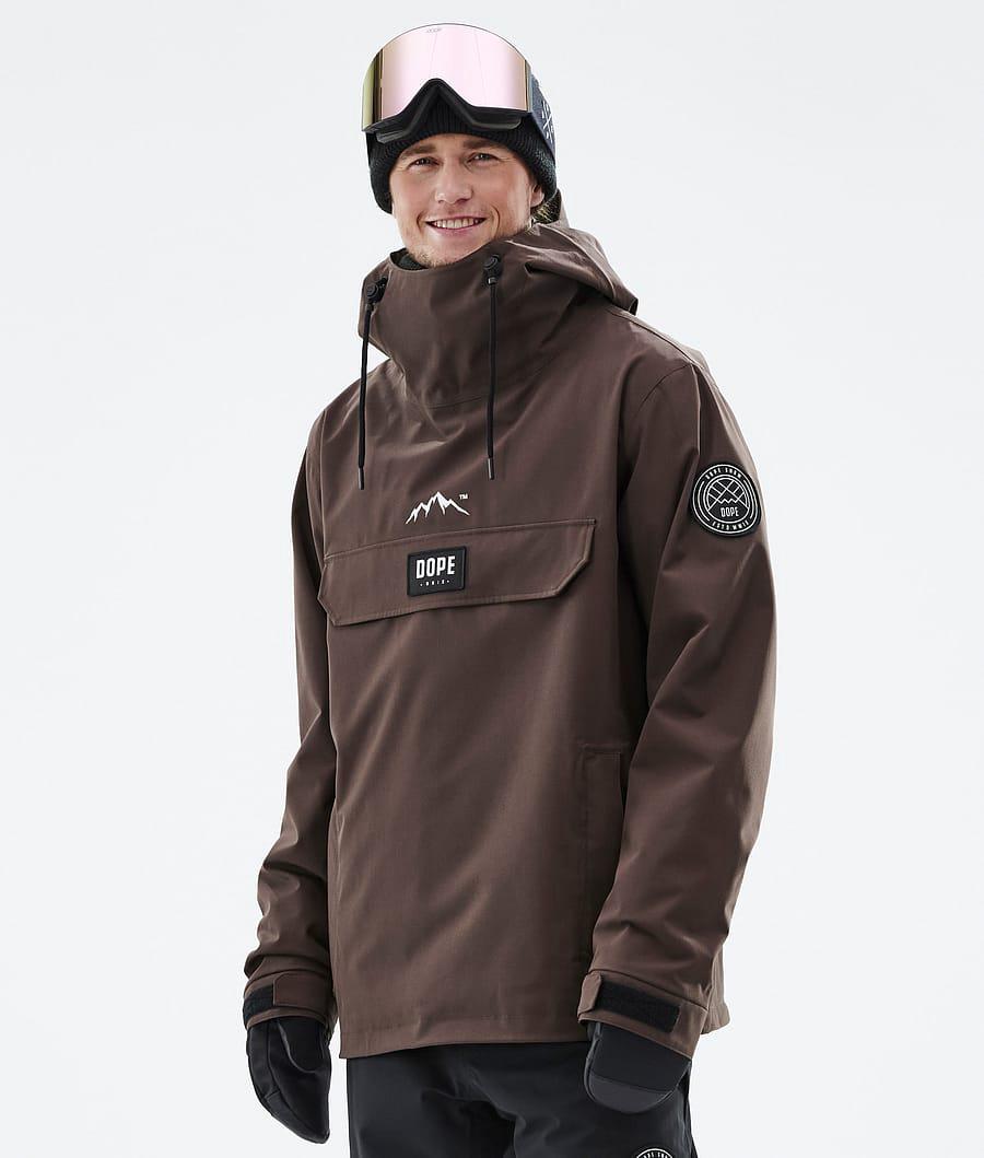 Men's Dope Blizzard Ski Jacket Brown USA | MULRJ-7015