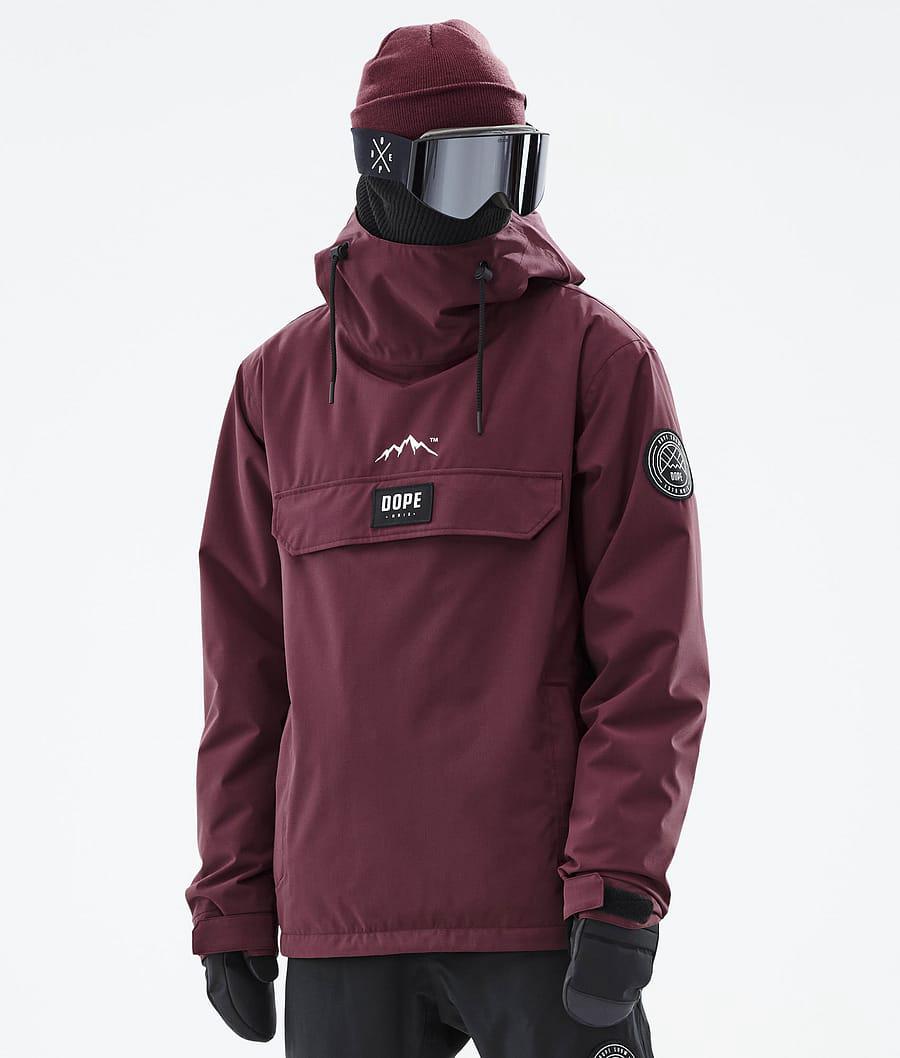 Men's Dope Blizzard Ski Jacket Burgundy USA | QRMXZ-4385