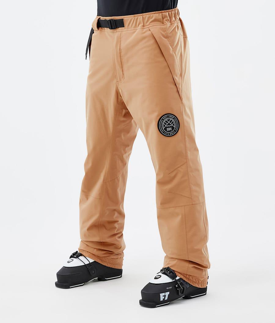 Men's Dope Blizzard Ski Pants Khaki Yellow USA | ZNPYE-6795