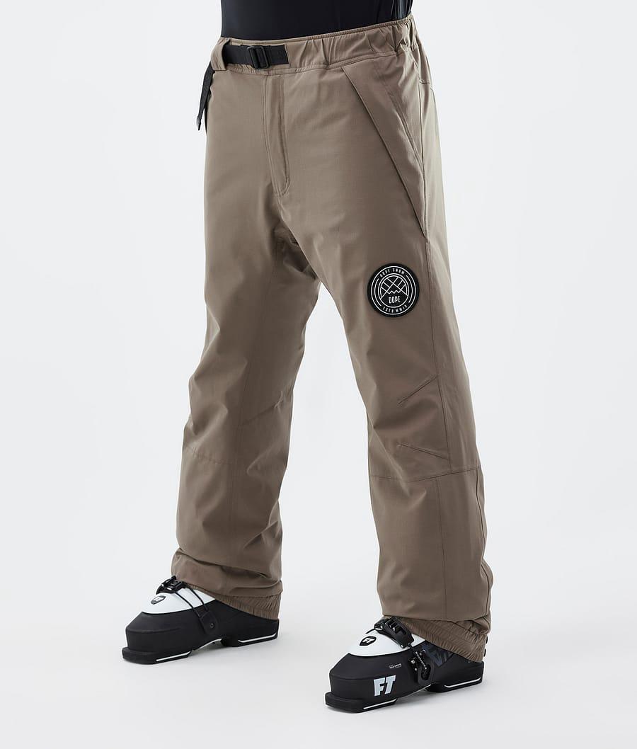 Men's Dope Blizzard Ski Pants Walnut Khaki USA | ENASI-4096