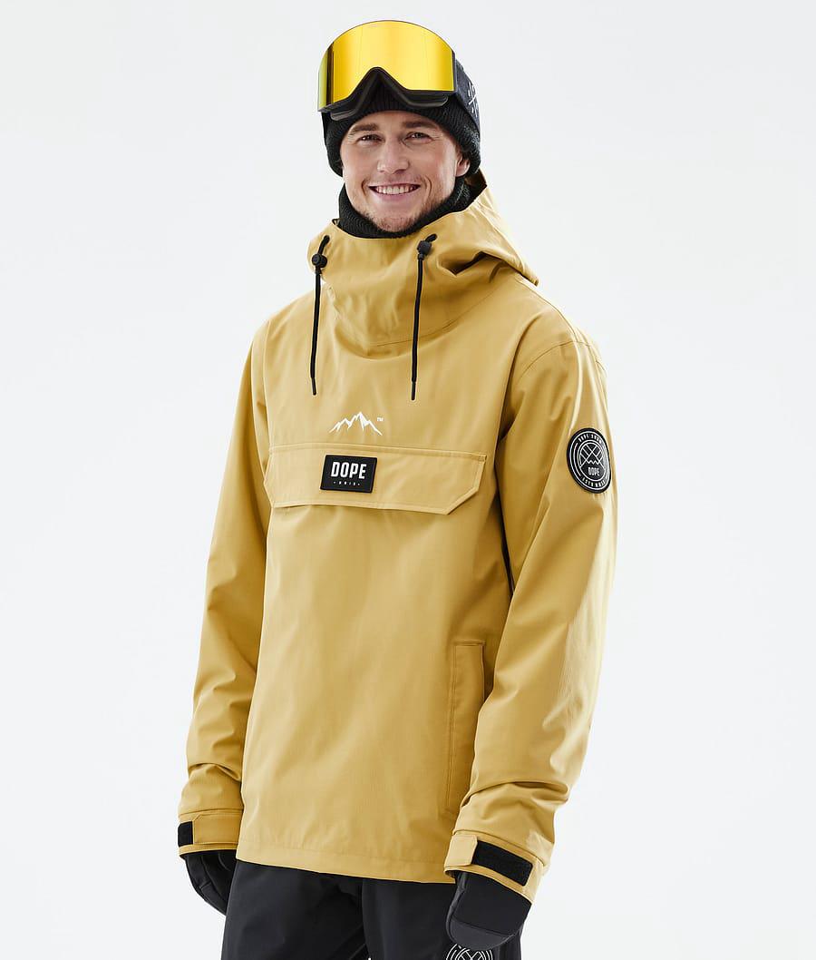 Men's Dope Blizzard Snowboard Jacket Ochre Yellow USA | IRXQT-6154