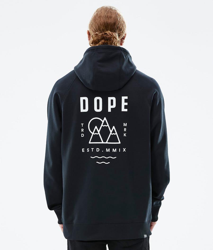 Men's Dope Common Summit Hoodie Black USA | SEJOH-9132