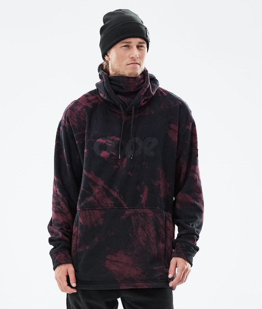 Men's Dope Cozy II 2021 Hoodie Paint Burgundy USA | PMFKY-4278