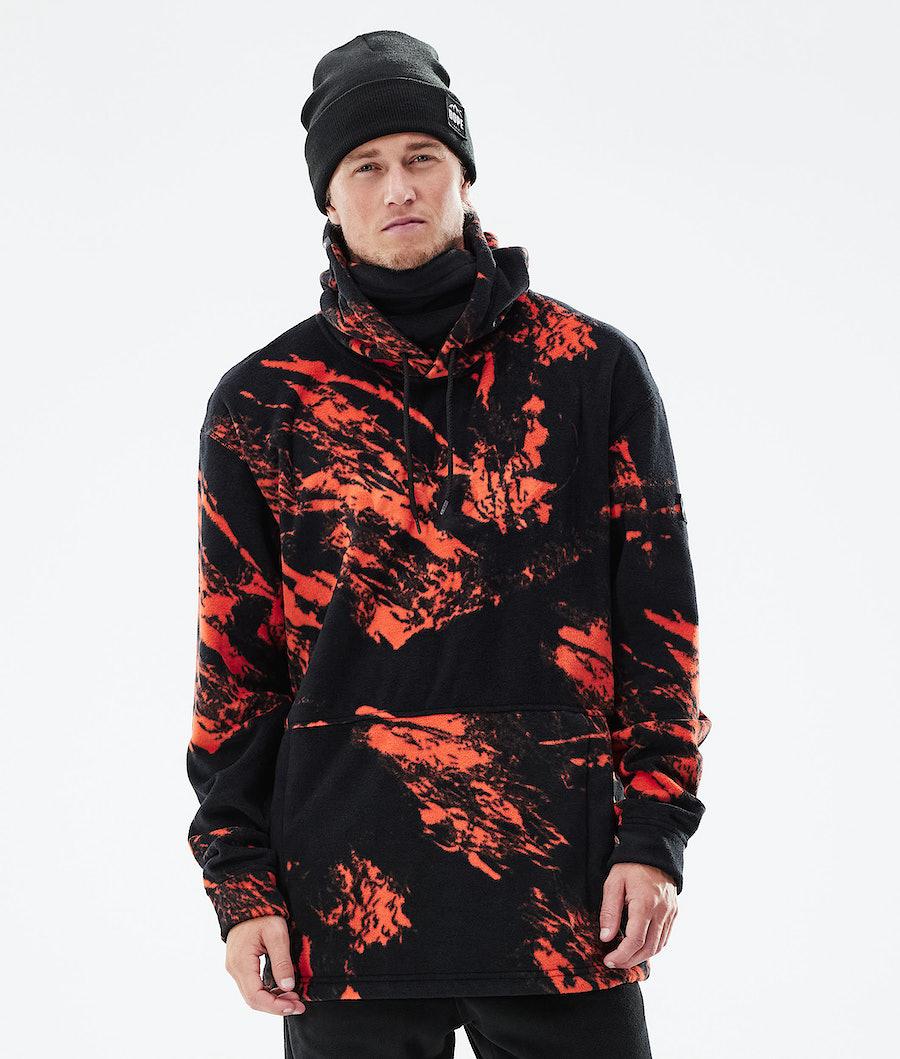 Men's Dope Cozy II 2021 Hoodie Paint Orange USA | QMNUI-3524