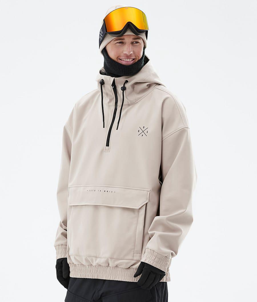 Men's Dope Cyclone Ski Jacket Sand Beige USA | LDYMQ-6427