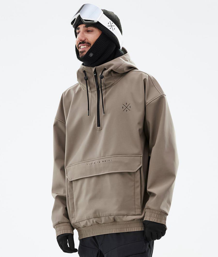 Men's Dope Cyclone Ski Jacket Walnut Khaki USA | FZWRJ-5308