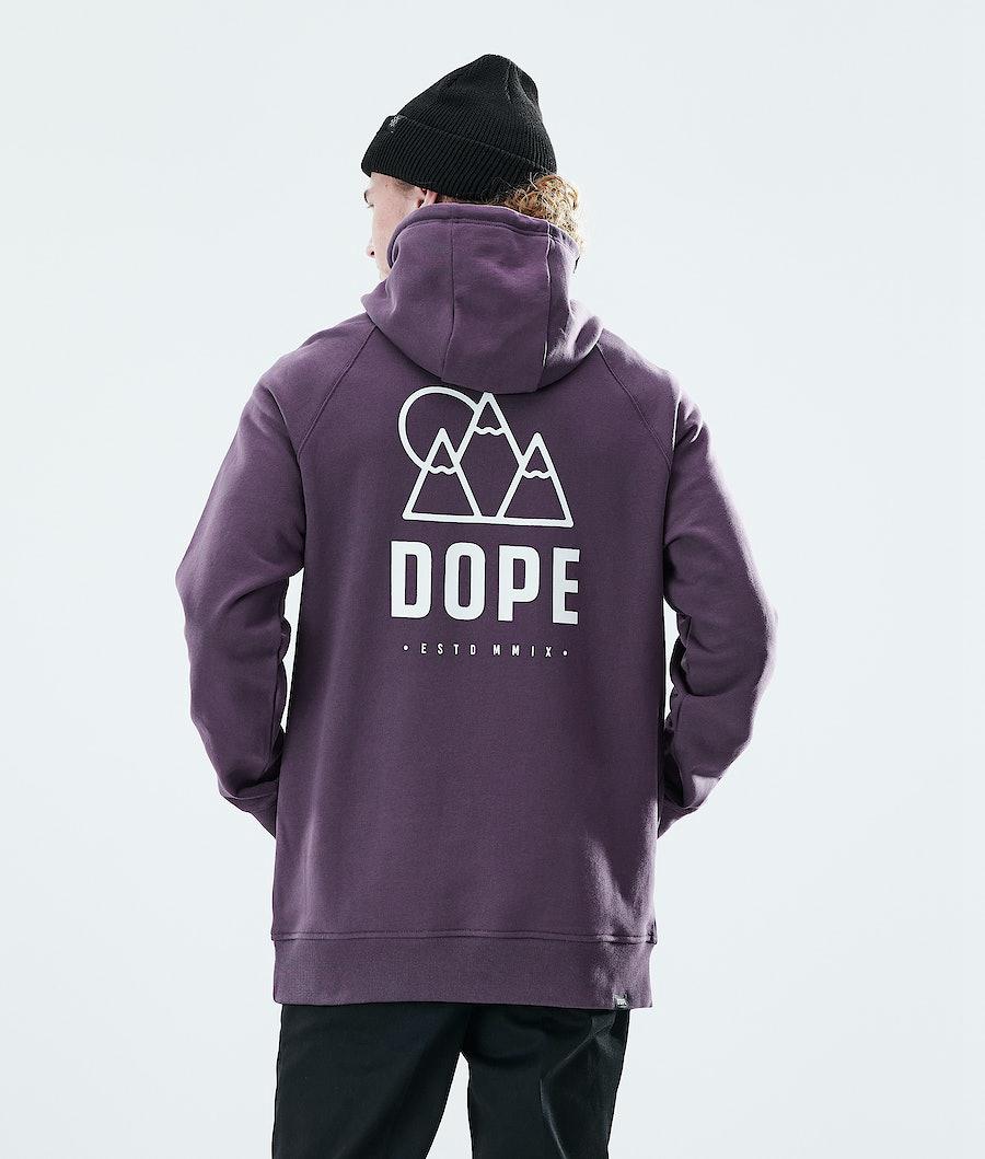 Men's Dope Daily Hoodie Rise Faded Grape Purple USA | ZBVJY-3248