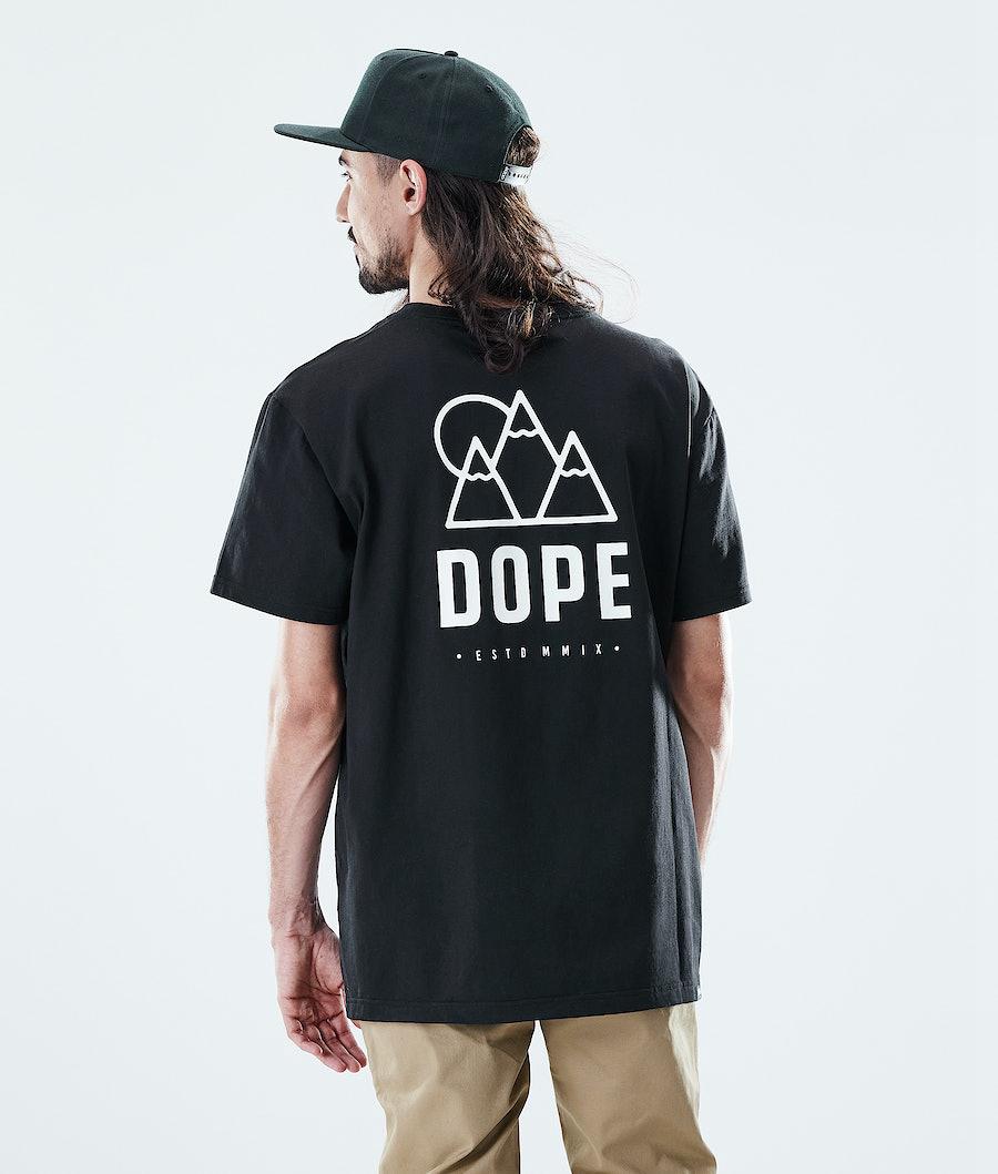 Men's Dope Daily T-shirt Rise Black USA | TBHSE-6925