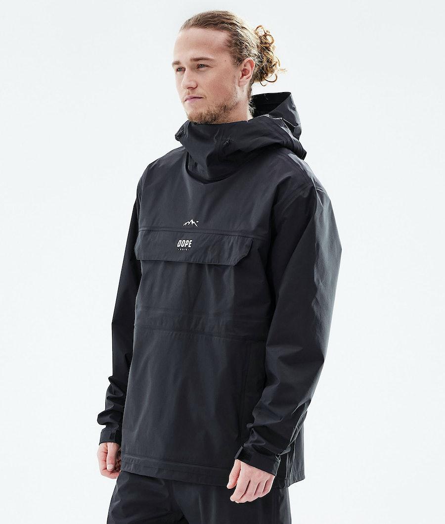 Men's Dope Downpour M Rain Jacket Black USA | JWQRZ-4806