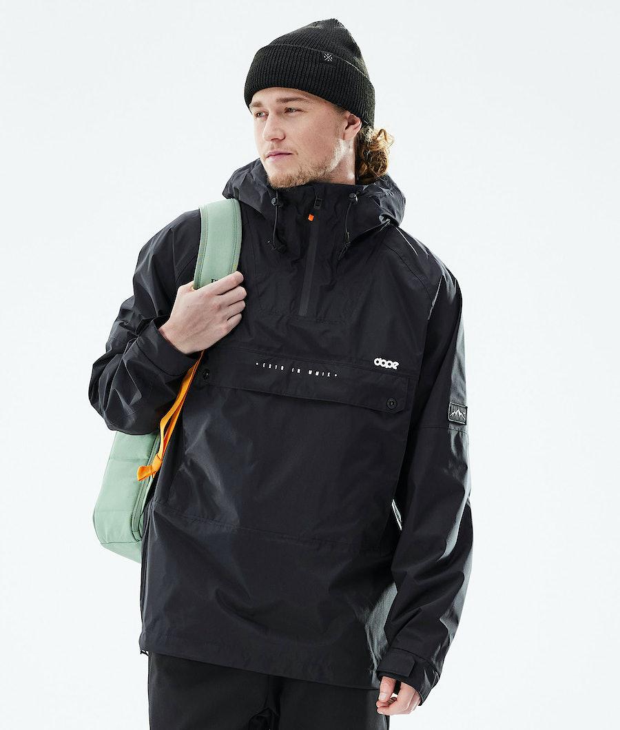 Men's Dope Hiker Light Outdoor Jacket Black USA | HLTQA-2865