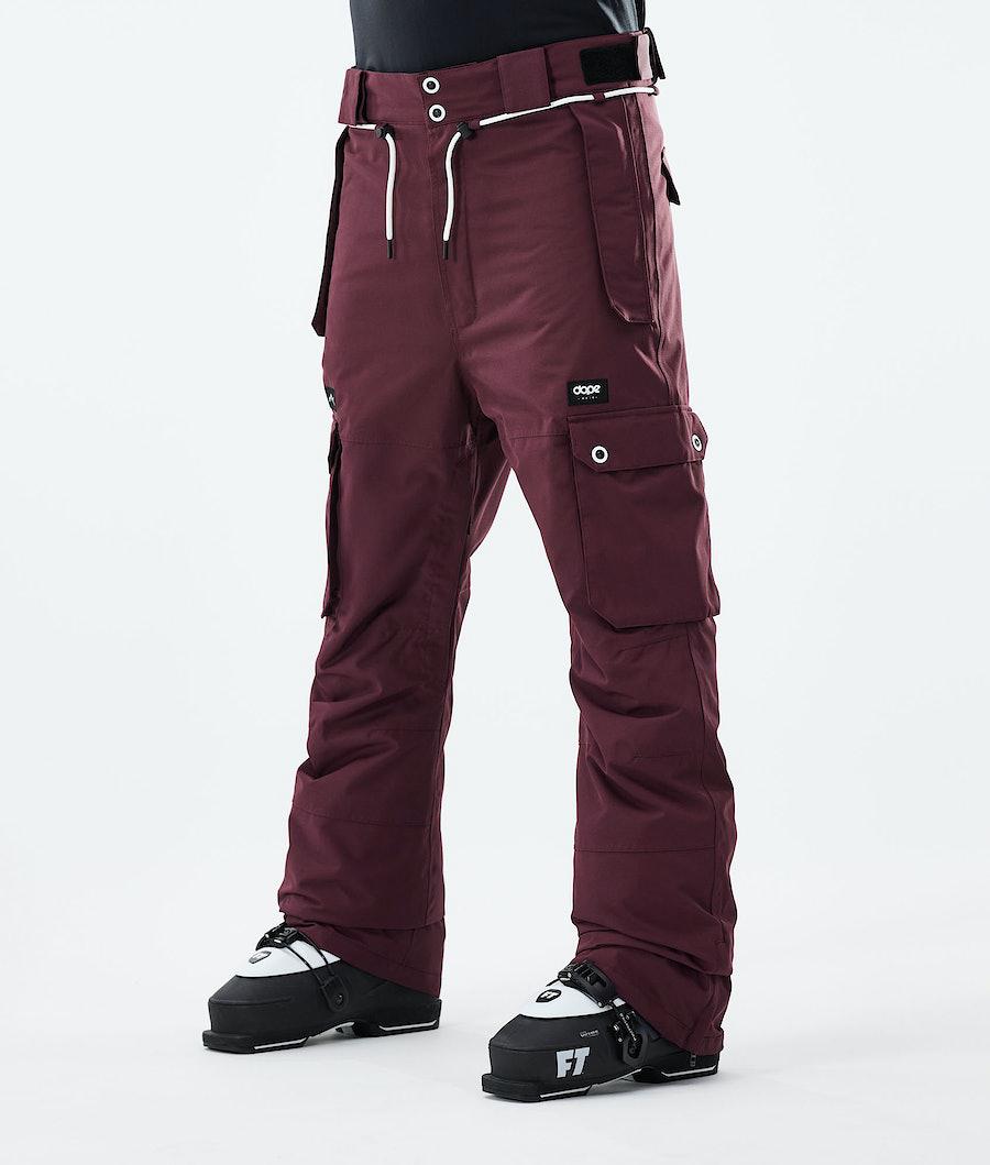 Men's Dope Iconic 2021 Ski Pants Burgundy USA | JYVGK-0712