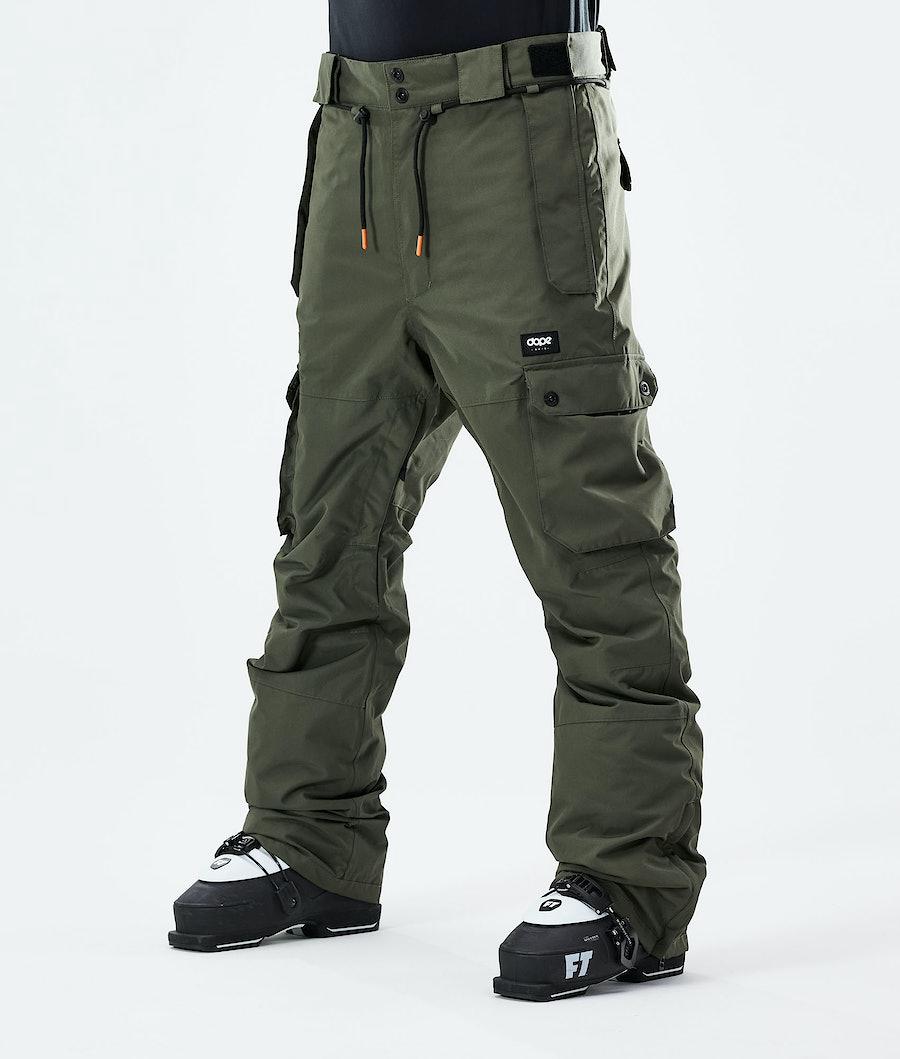 Men's Dope Iconic 2021 Ski Pants Olive Green USA | LYJGR-7046