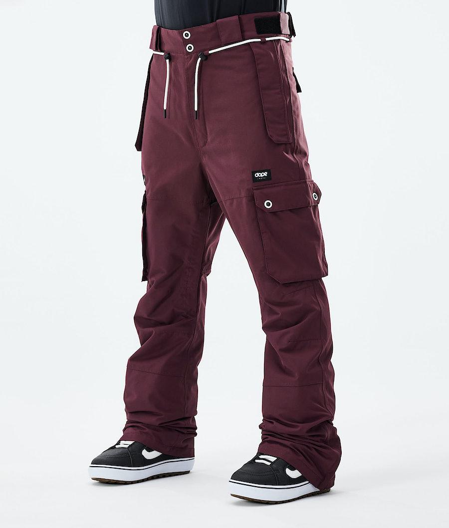 Men's Dope Iconic 2021 Snowboard Pants Burgundy USA | OFEQI-4198