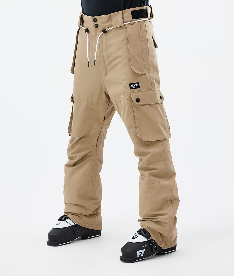 Men's Dope Iconic Ski Pants Khaki USA | UXJFH-0891