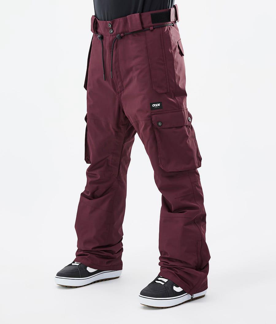 Men's Dope Iconic Snowboard Pants Don Burgundy USA | DIGLR-9712