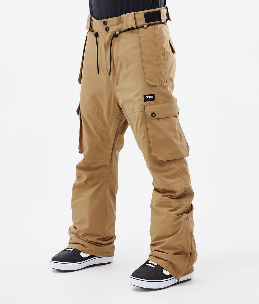 Men's Dope Iconic Snowboard Pants Gold USA | IHXVW-6405