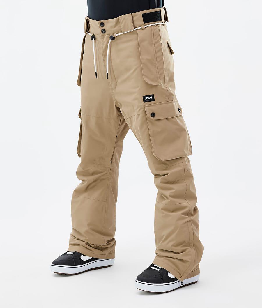 Men's Dope Iconic Snowboard Pants Khaki USA | NLRWJ-9056