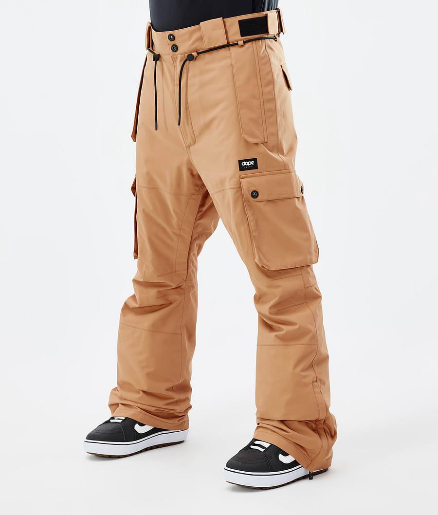 Men's Dope Iconic Snowboard Pants Khaki Yellow USA | ZTLRS-2456