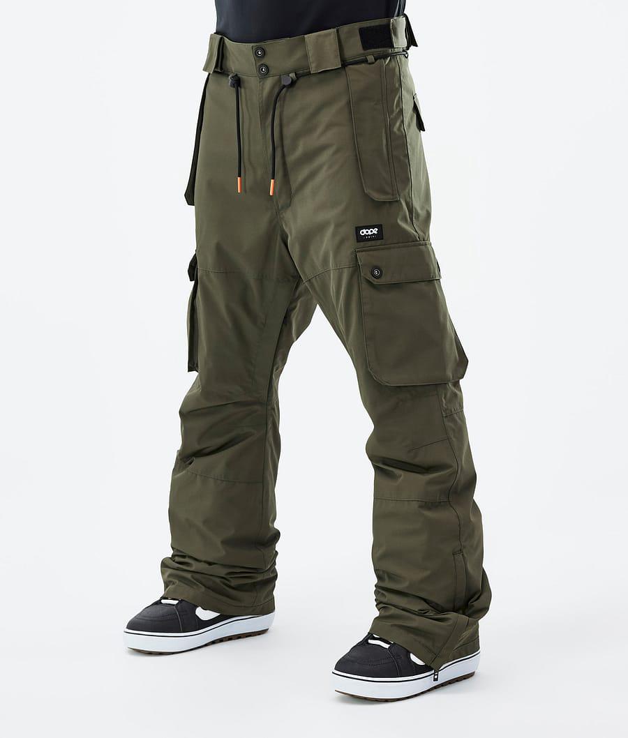 Men's Dope Iconic Snowboard Pants Olive Green USA | BDQRH-8069