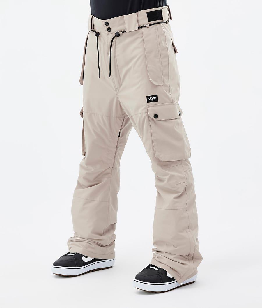 Men's Dope Iconic Snowboard Pants Sand Beige USA | JNLMH-5402