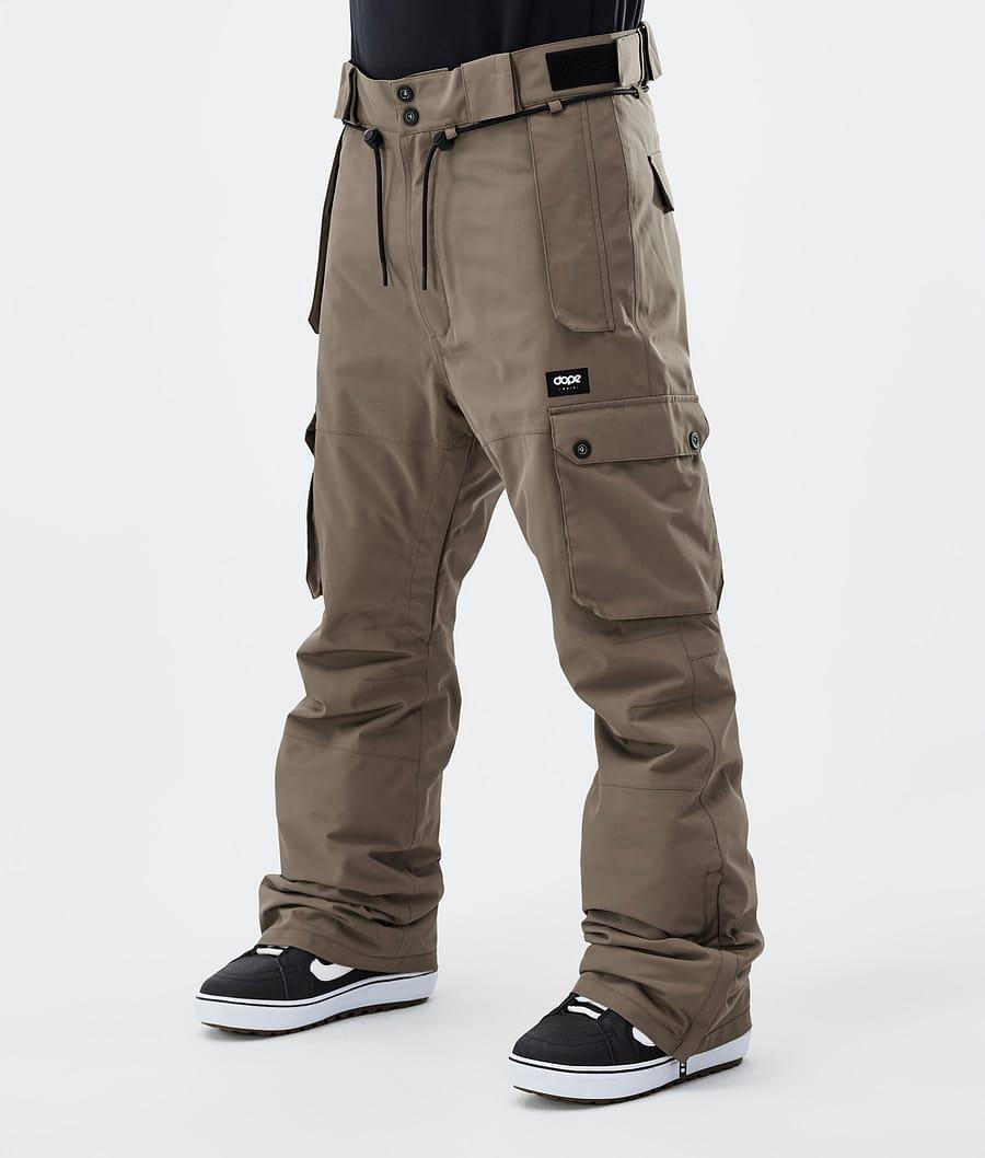 Men's Dope Iconic Snowboard Pants Walnut Khaki USA | EPTCF-4582