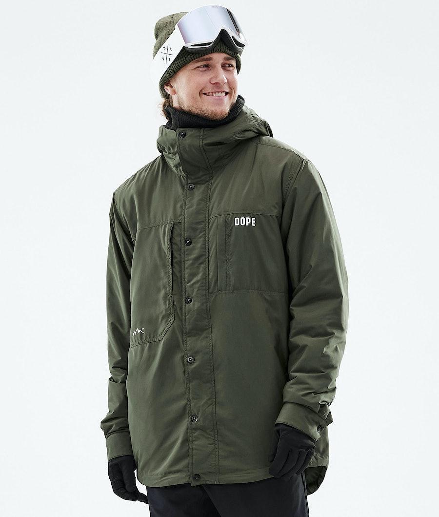 Men's Dope Insulated Midlayer Jacket Olive Green USA | IJQDE-2507