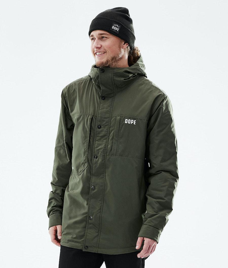 Men's Dope Insulated Midlayer Jacket Olive Green USA | MGSFQ-9740