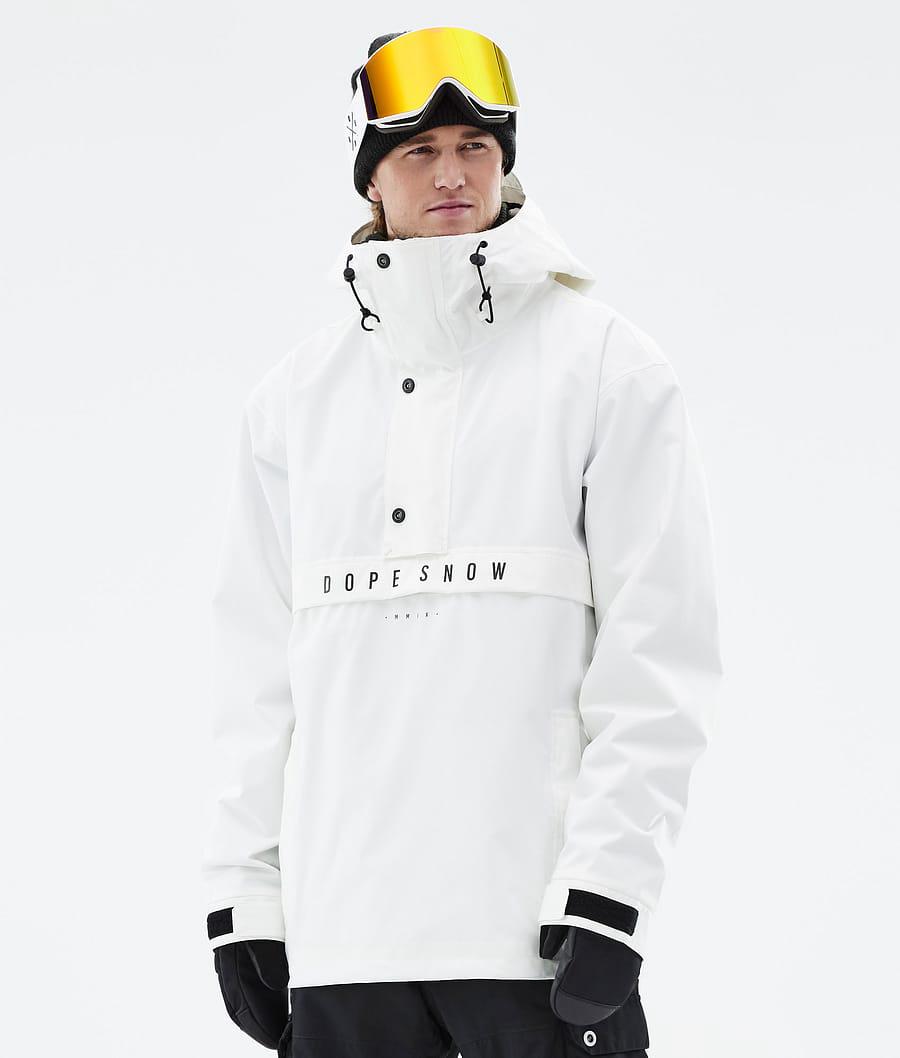 Men's Dope Legacy Snowboard Jacket Old White USA | QIVHG-5783