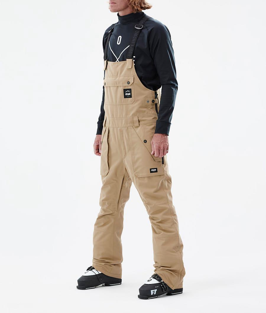 Men's Dope Notorious B.I.B Ski Pants Khaki USA | PEFSX-0152