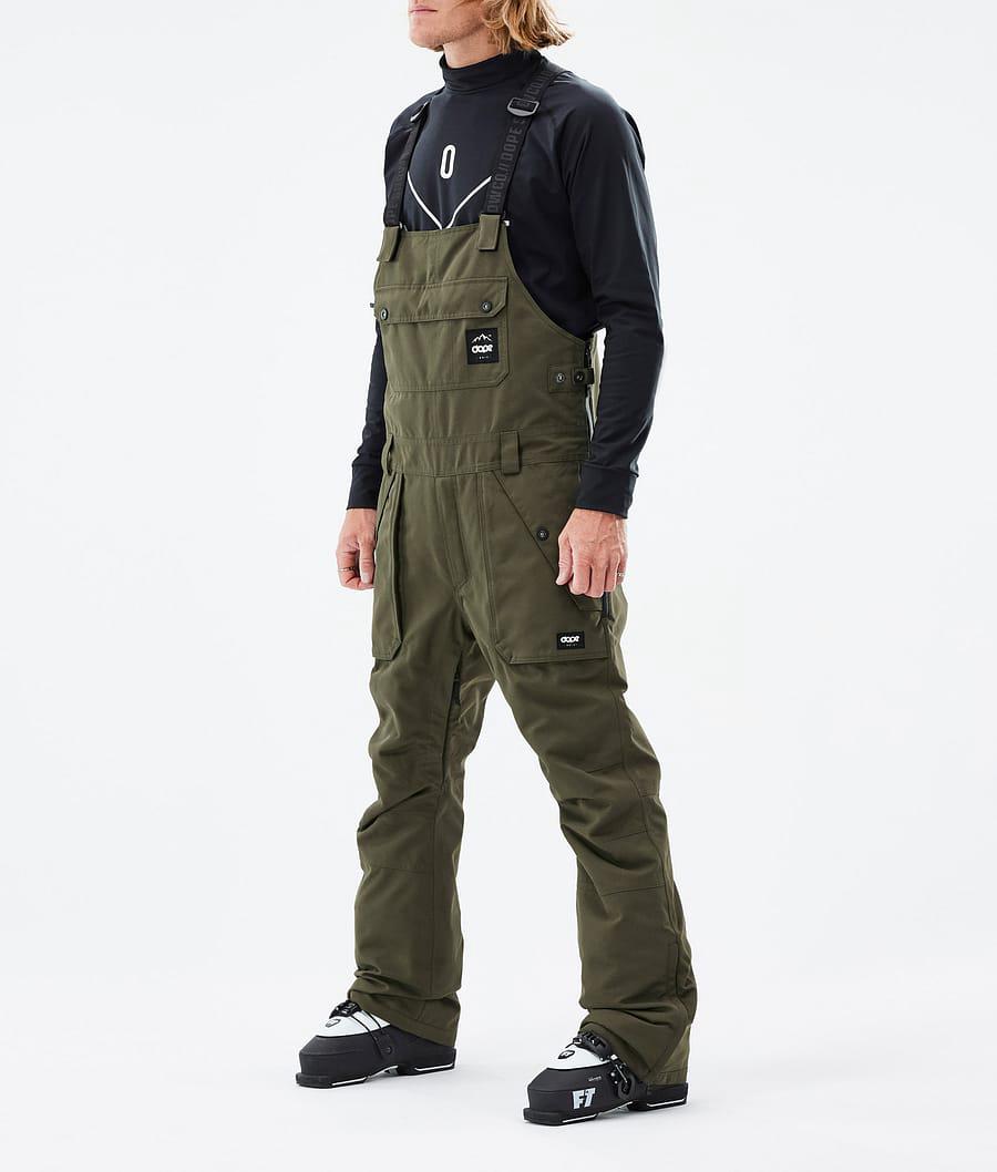 Men's Dope Notorious B.I.B Ski Pants Olive Green USA | CHNWD-4250