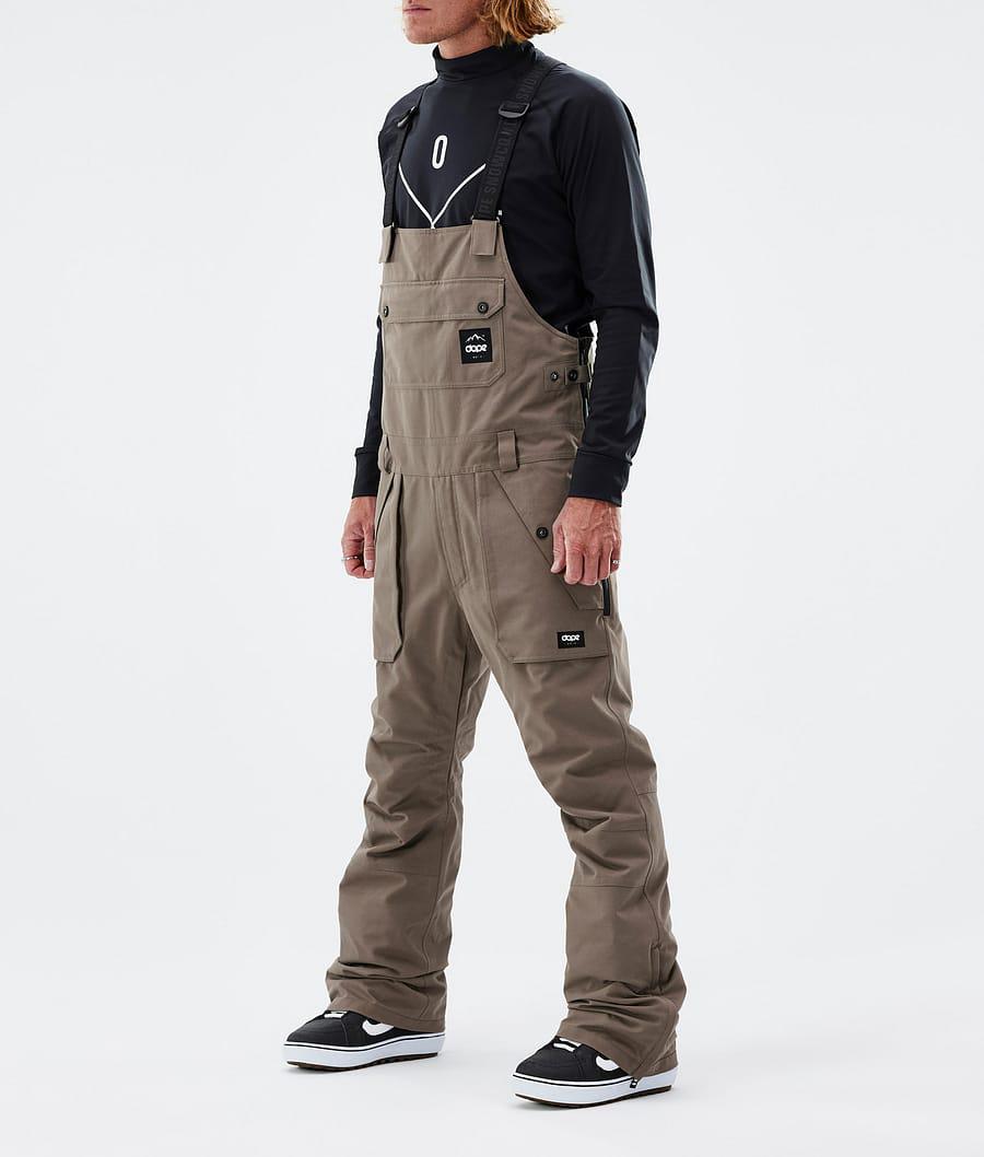 Men's Dope Notorious B.I.B Snowboard Pants Walnut Khaki USA | SJADZ-9051