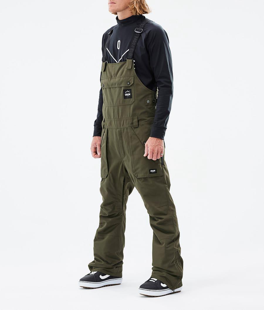 Men's Dope Notorious B.I.B Snowboard Pants Olive Green USA | UCMVJ-1236